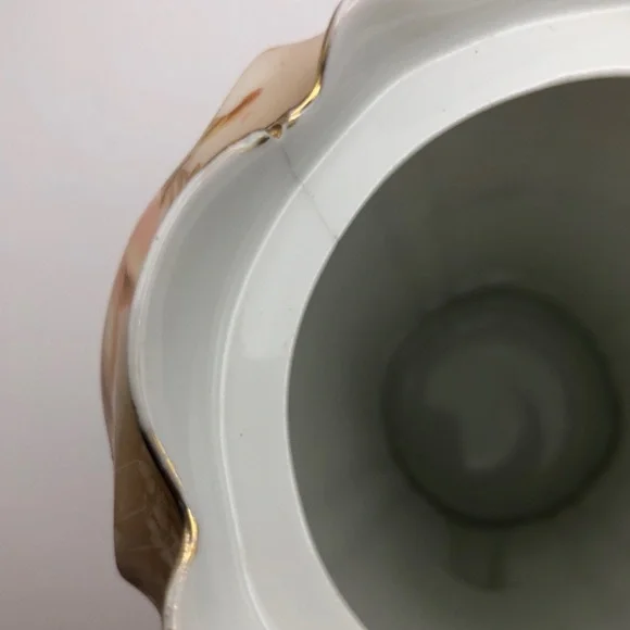 Antique Bavarian Porcelain Chocolate Pot RS Bavaria Gold Trim - Picture 13 of 15